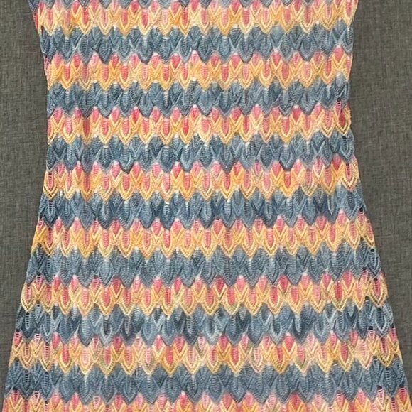 Vintage Giorgio Fiorelli Collection Knit Dress Sleeveless Multicolor Medium USA - Picture 5 of 12